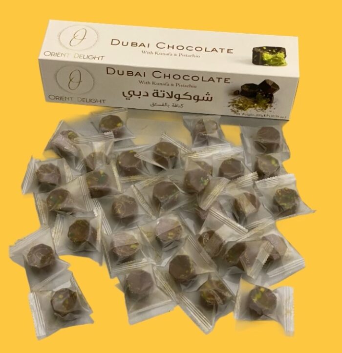 DUBAI CHOCOLATE with Kunafa & Pistachio