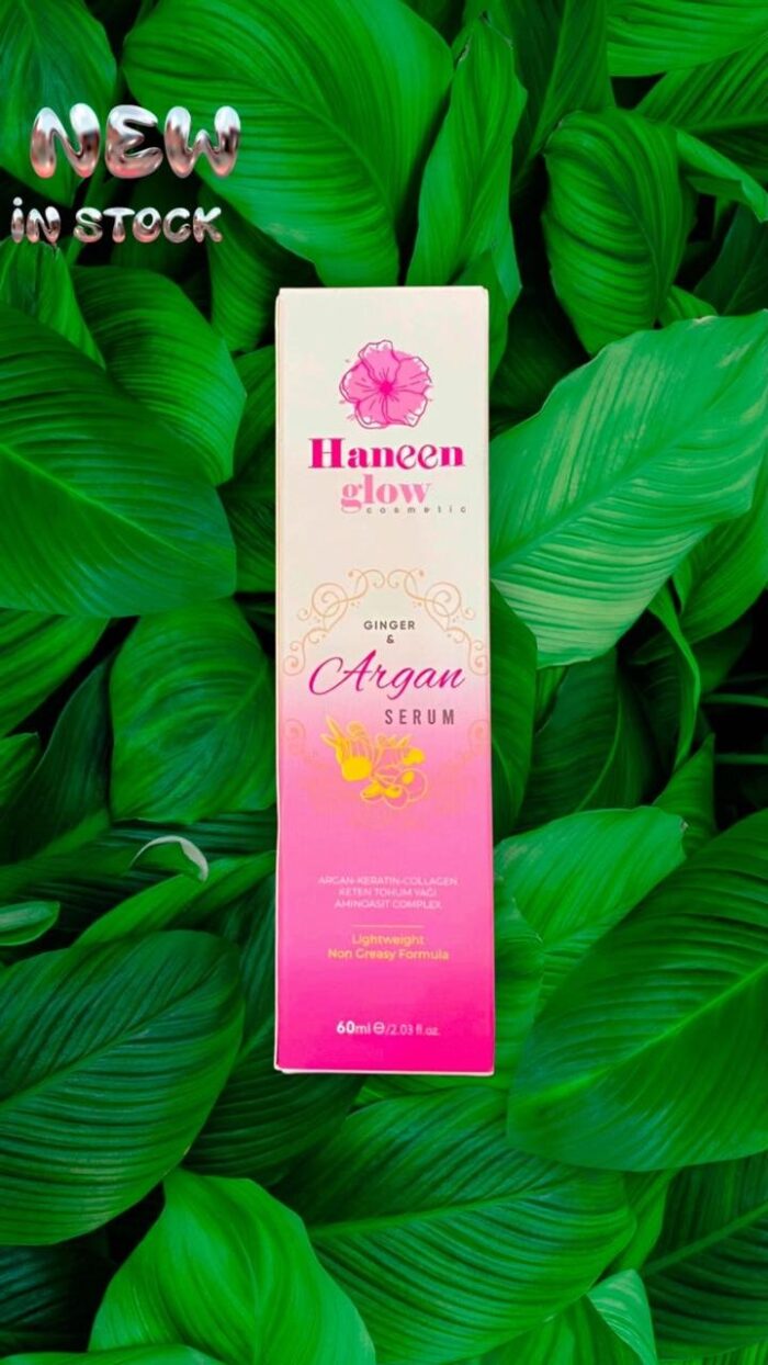 ✨ Haneen Glow Argan & Ginger Hair Serum – Shine, Strength & Deep Repair